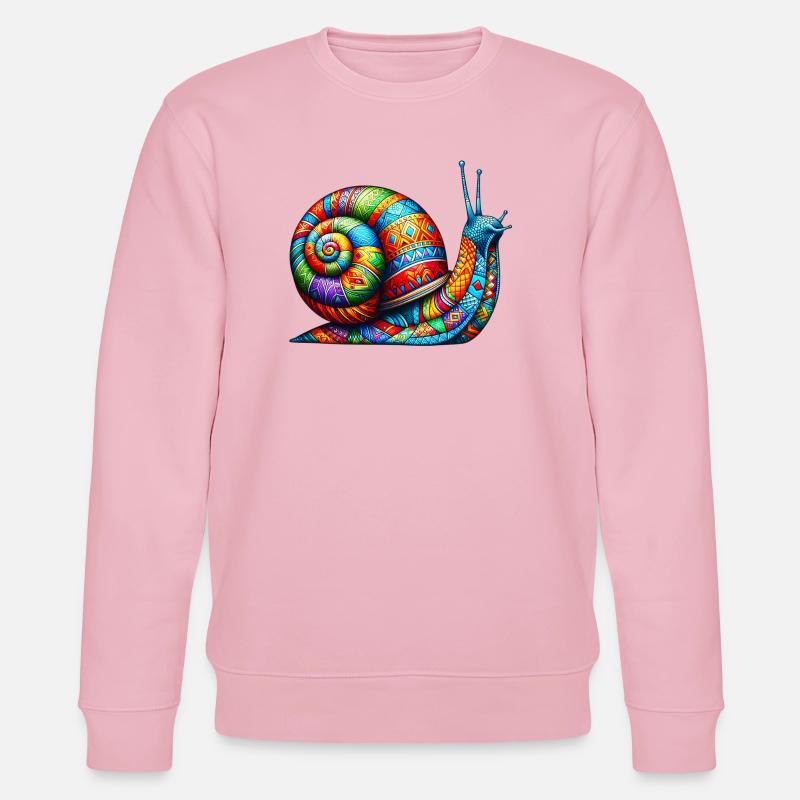 Escargot - Sweat bio CHANGER Stanley/Stella Unisexe - rose pâle