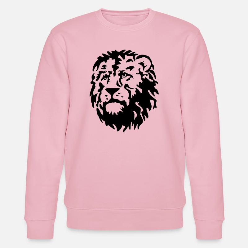 Loewe katze - Stanley/Stella Unisex Bio-Sweatshirt CHANGER  - Hellrosa