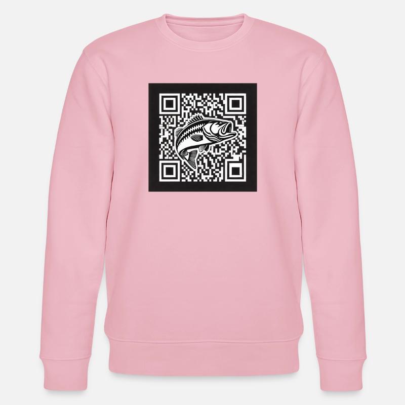 Design de code QR Perch - Sweat bio CHANGER Stanley/Stella Unisexe - rose pâle