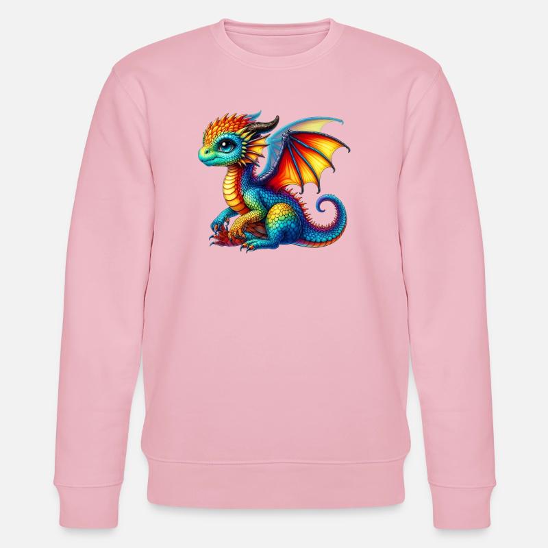 Drache - Stanley/Stella Unisex Bio-Sweatshirt CHANGER  - Hellrosa