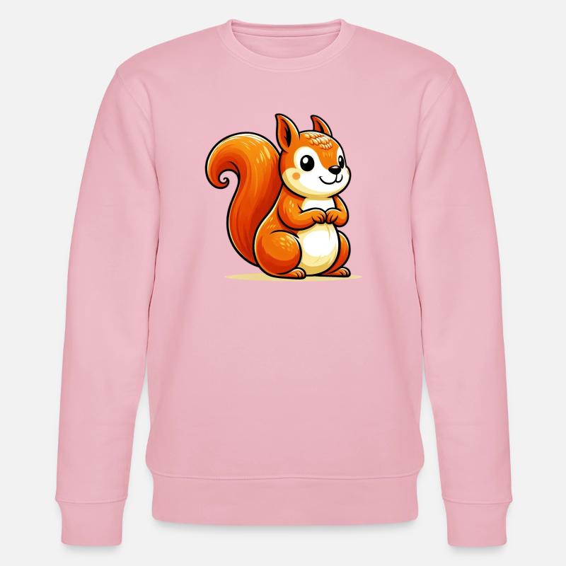 Eichhörnchen - Stanley/Stella Unisex Bio-Sweatshirt CHANGER  - Hellrosa