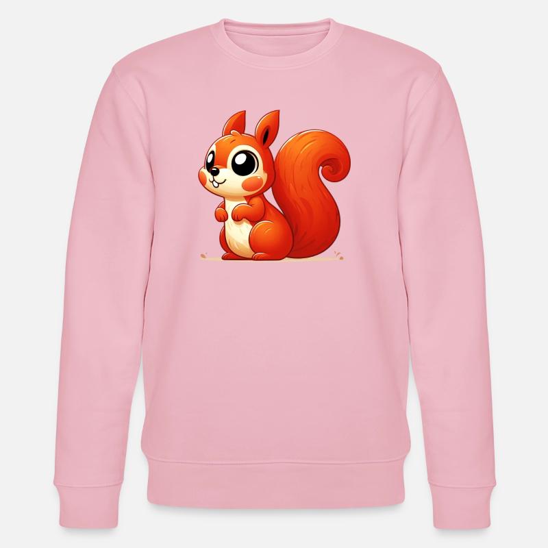 Eichhörnchen - Stanley/Stella Unisex Bio-Sweatshirt CHANGER  - Hellrosa