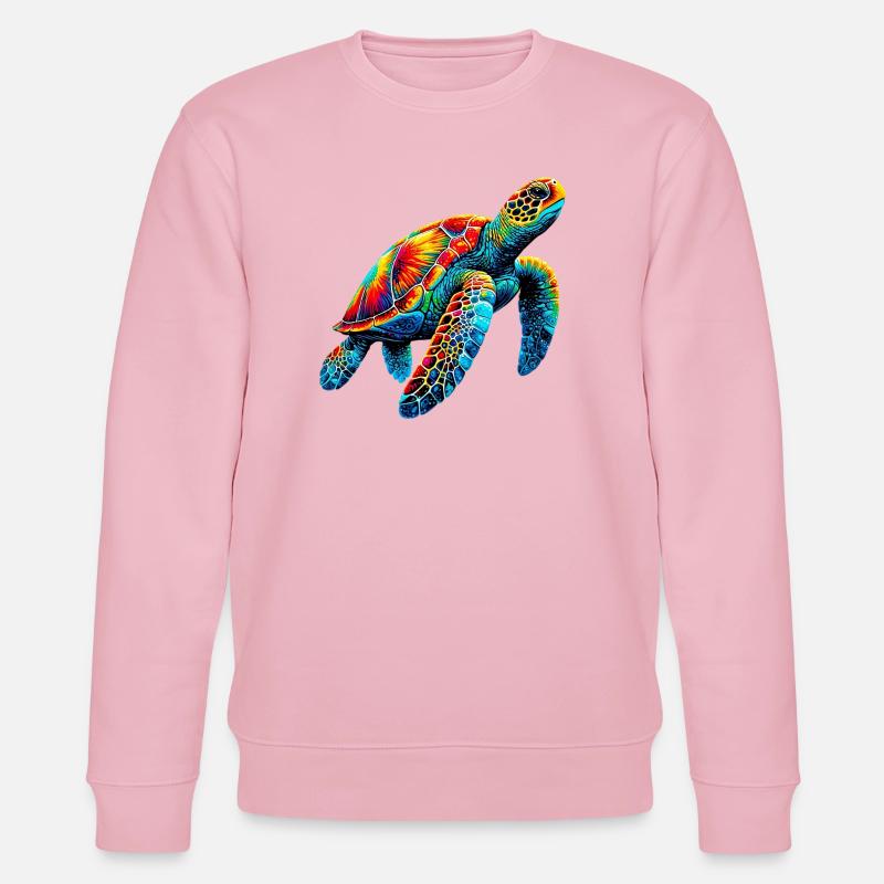 Tortue - Sweat bio CHANGER Stanley/Stella Unisexe - rose pâle