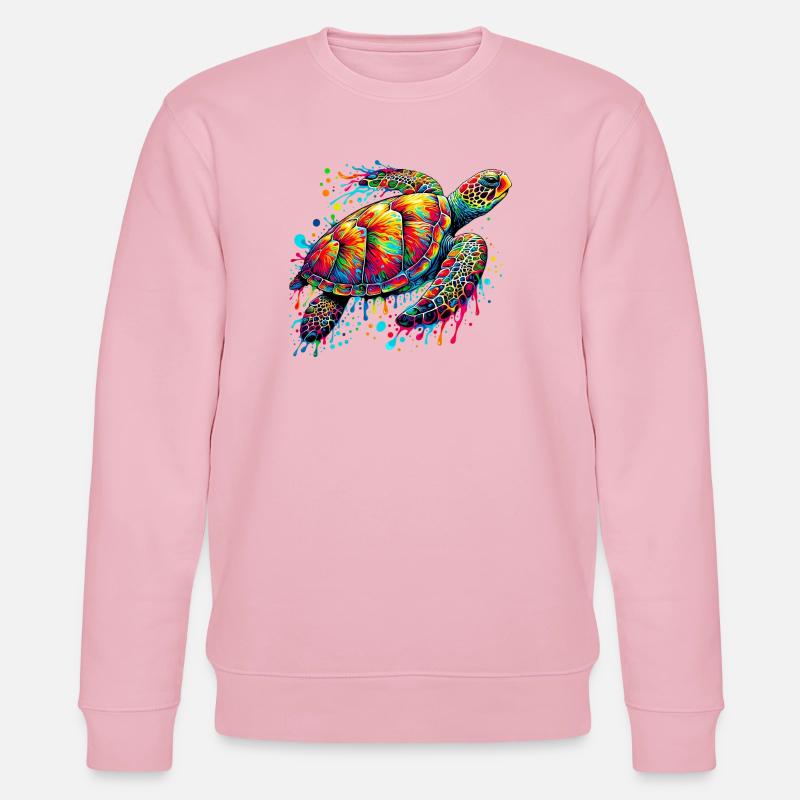 Tortue - Sweat bio CHANGER Stanley/Stella Unisexe - rose pâle