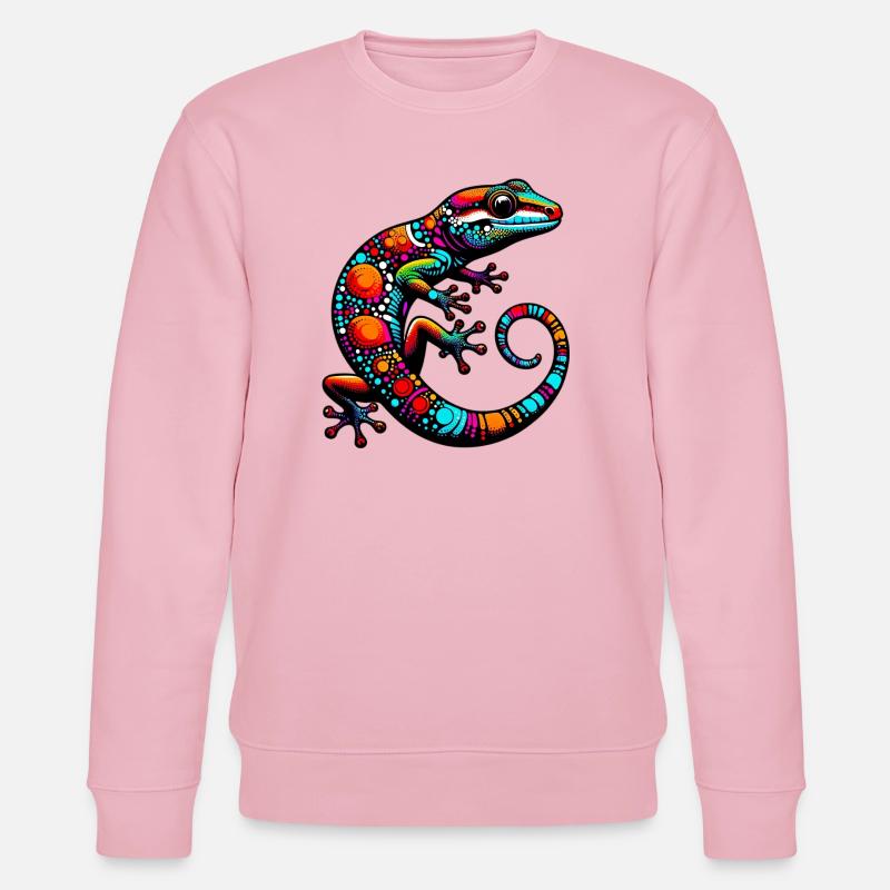Gecko - Stanley/Stella Unisex Bio-Sweatshirt CHANGER  - Hellrosa