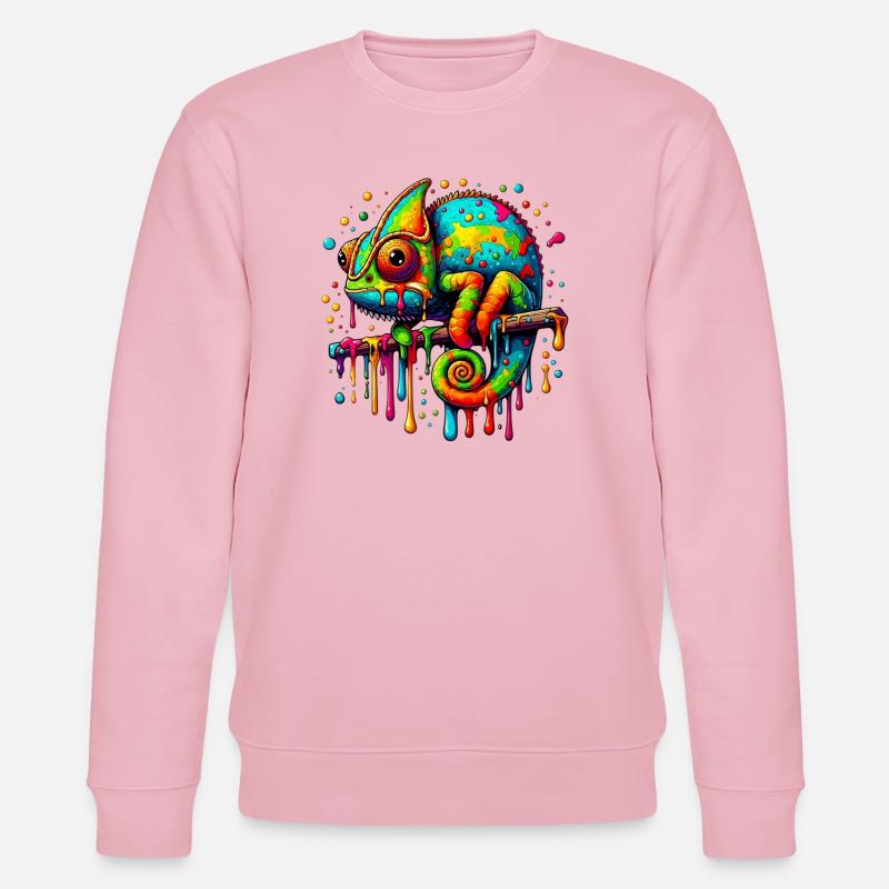 Chamäleon - Stanley/Stella Unisex Bio-Sweatshirt CHANGER  - Hellrosa