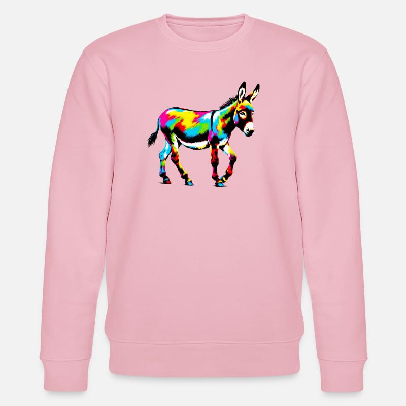 Esel-Maultier - Stanley/Stella Unisex Bio-Sweatshirt CHANGER  - Hellrosa