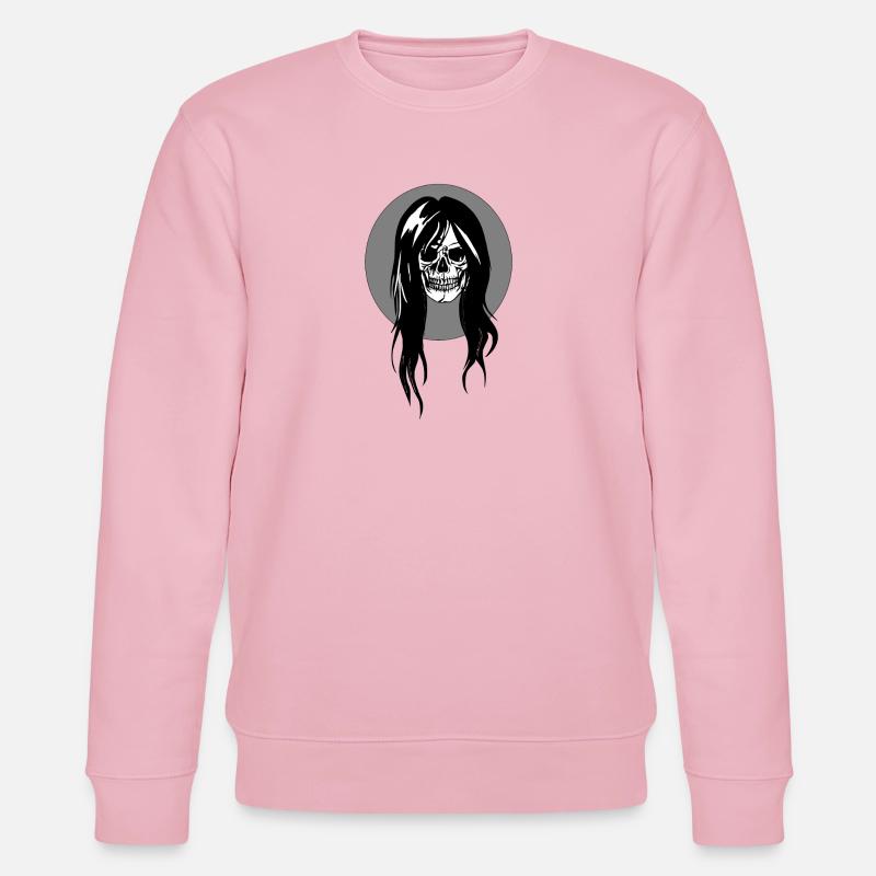 Weiblicher Schädel - Stanley/Stella Unisex Bio-Sweatshirt CHANGER  - Hellrosa