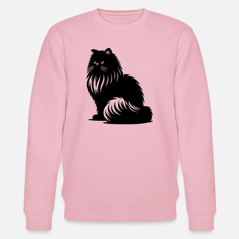 Perserkatze - Perser - Stanley/Stella Unisex Bio-Sweatshirt CHANGER  - Hellrosa