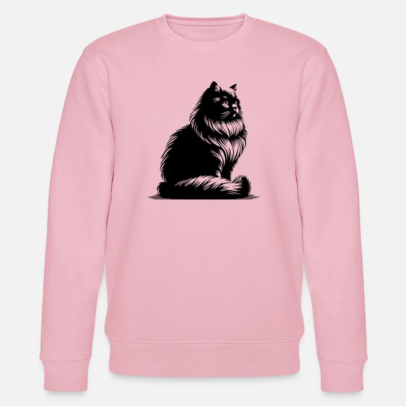 Chat britannique à poil long - Sweat bio CHANGER Stanley/Stella Unisexe - rose pâle