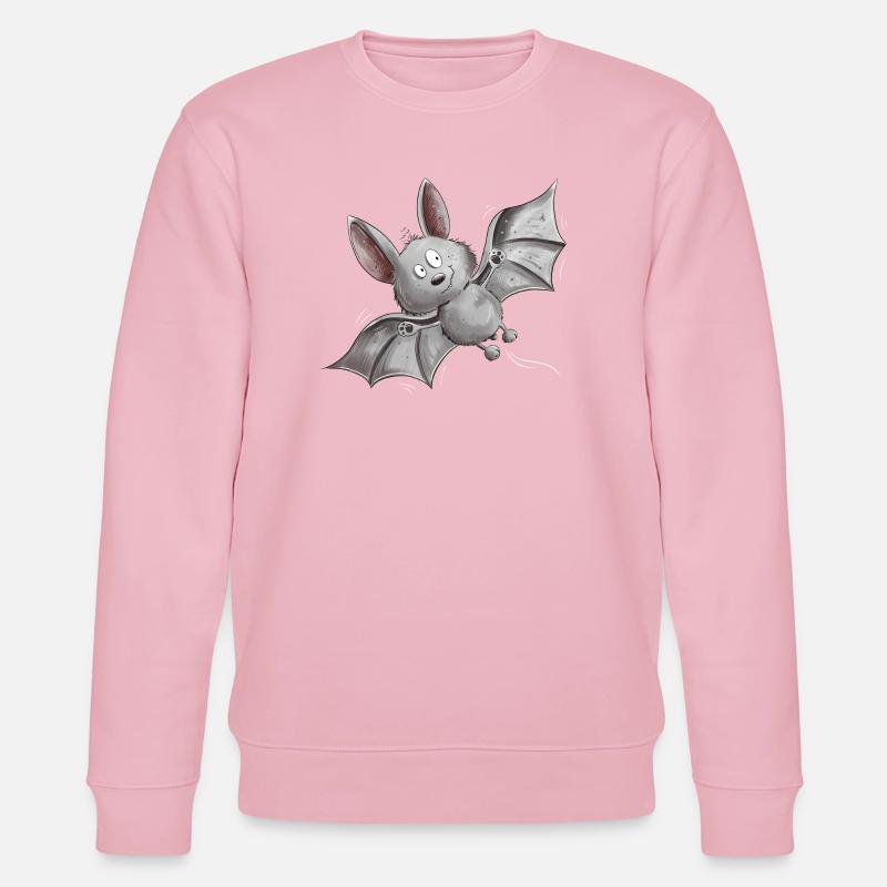 Flatternde Fledermaus - Stanley/Stella Unisex Bio-Sweatshirt CHANGER  - Hellrosa