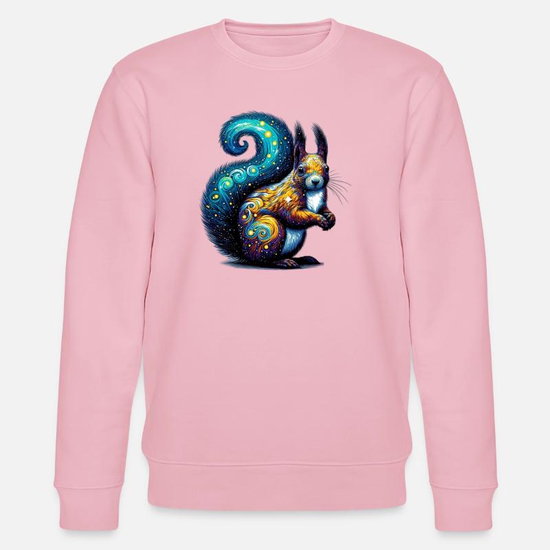 Eichhörnchen - Stanley/Stella Unisex Bio-Sweatshirt CHANGER  - Hellrosa