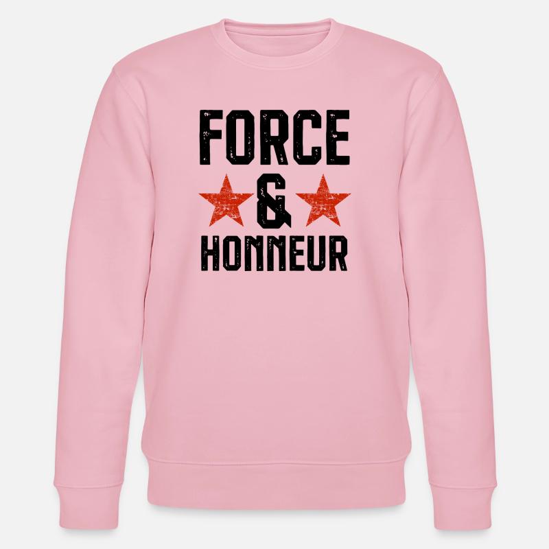 Force et honneur 2 - Sweat bio CHANGER Stanley/Stella Unisexe - rose pâle