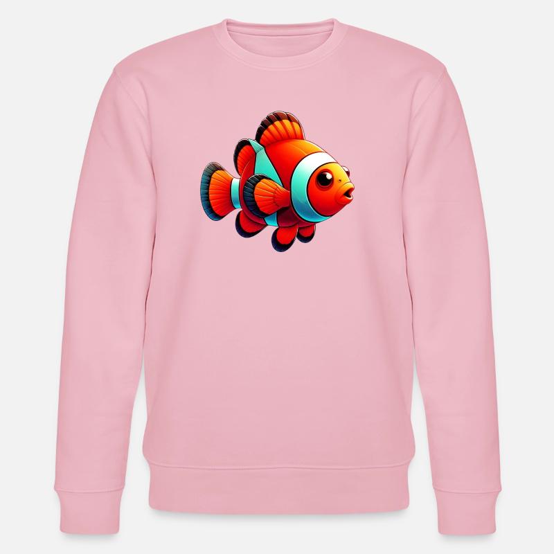 Clownfisch - Stanley/Stella Unisex Bio-Sweatshirt CHANGER  - Hellrosa