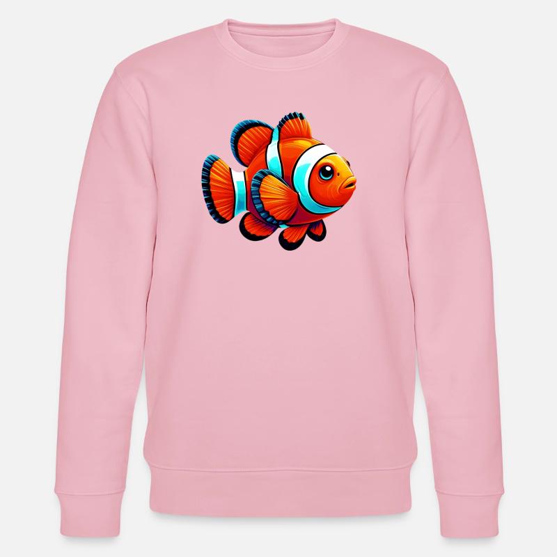 Clownfisch - Stanley/Stella Unisex Bio-Sweatshirt CHANGER  - Hellrosa
