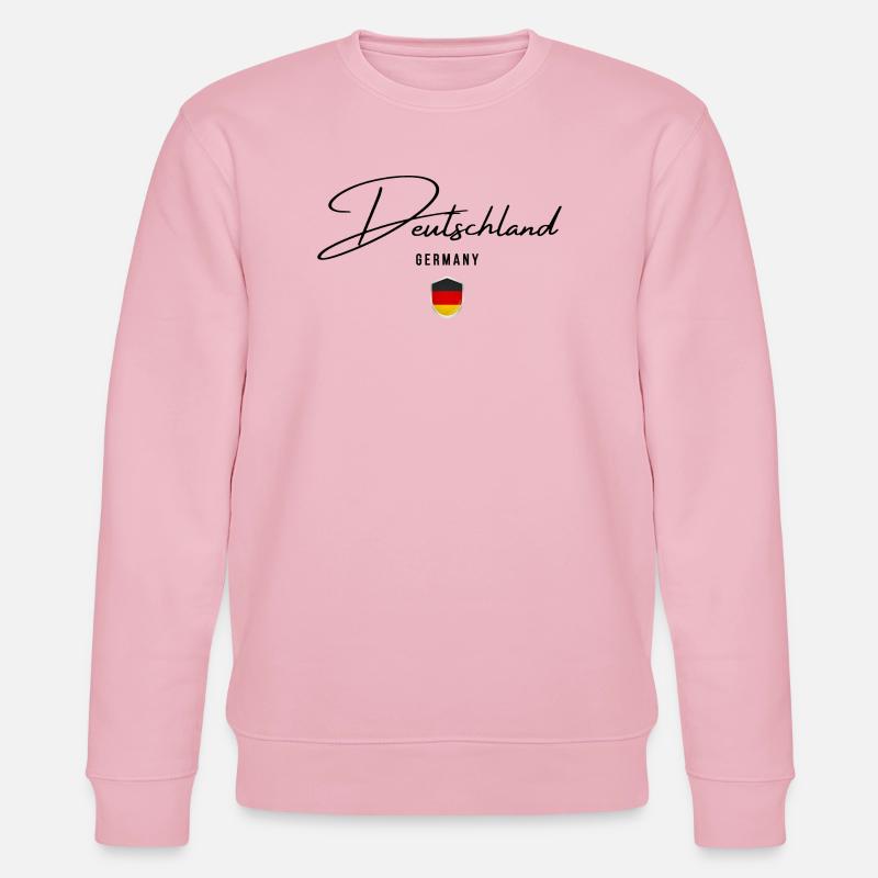 Flagge Deutschlands, deutscher Stolz - Stanley/Stella Unisex Bio-Sweatshirt CHANGER  - Hellrosa