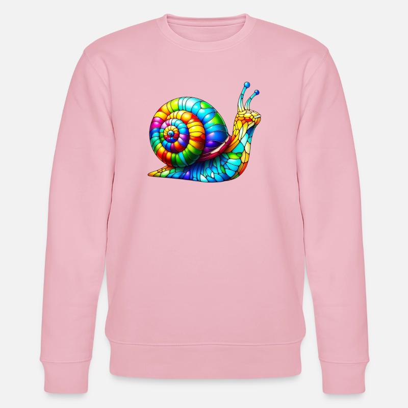 Escargot - Sweat bio CHANGER Stanley/Stella Unisexe - rose pâle
