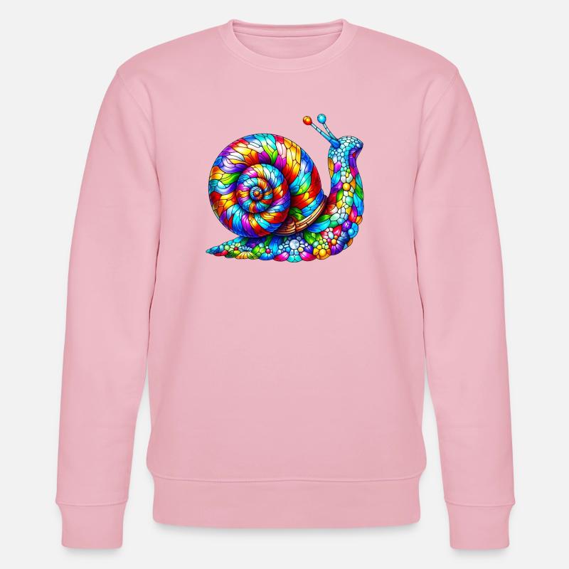 Escargot - Sweat bio CHANGER Stanley/Stella Unisexe - rose pâle