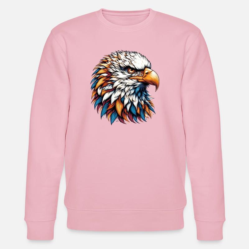 Eagle - Stanley/Stella CHANGER Unisex Organic Sweatshirt - cotton pink