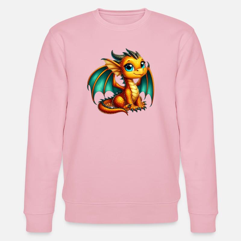 Drache - Stanley/Stella Unisex Bio-Sweatshirt CHANGER  - Hellrosa