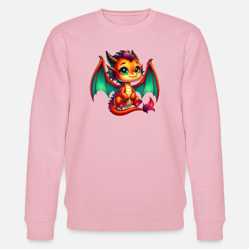 Dragon - Stanley/Stella CHANGER Unisex Organic Sweatshirt - cotton pink