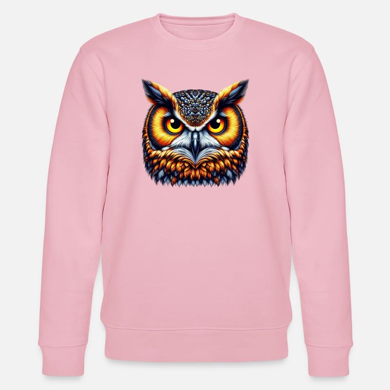 Eule - Stanley/Stella Unisex Bio-Sweatshirt CHANGER  - Hellrosa