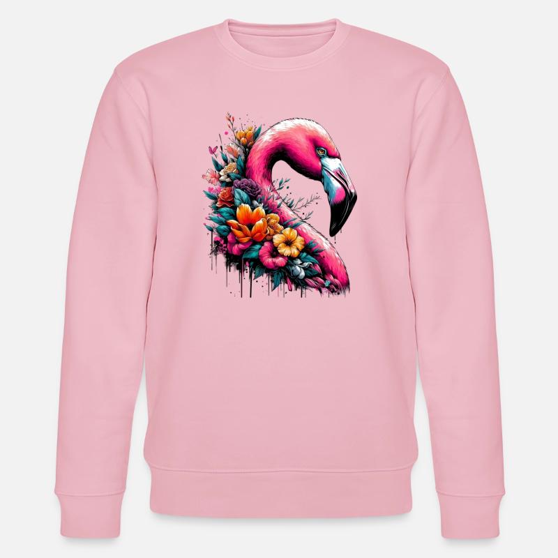 Flamingo - Stanley/Stella Unisex Bio-Sweatshirt CHANGER  - Hellrosa