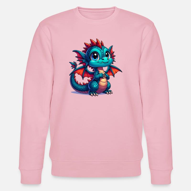 Drache - Stanley/Stella Unisex Bio-Sweatshirt CHANGER  - Hellrosa