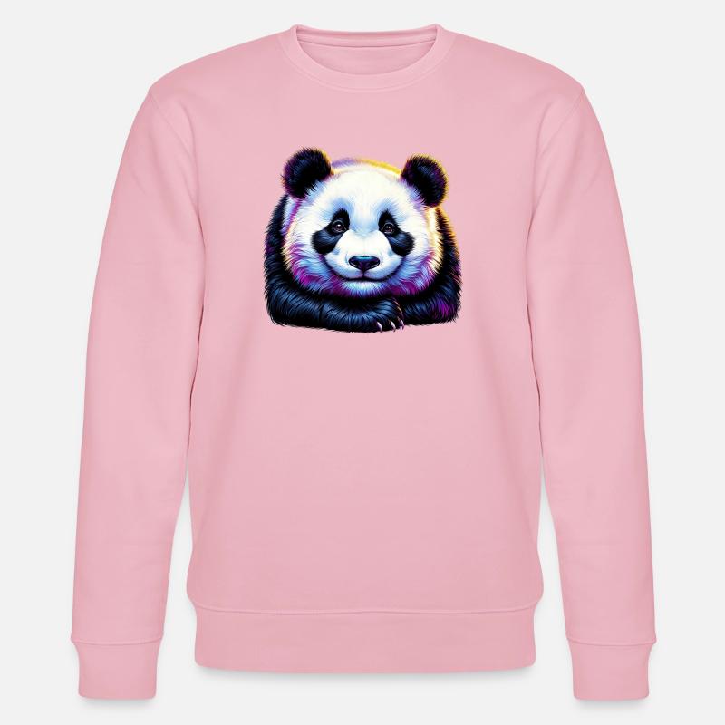 Panda - Stanley/Stella Unisex Bio-Sweatshirt CHANGER  - Hellrosa