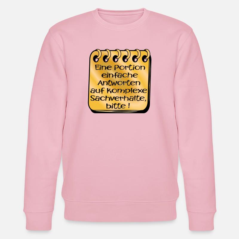 KOMPLEXE SACHVERHALTE - Stanley/Stella Unisex Bio-Sweatshirt CHANGER  - Hellrosa
