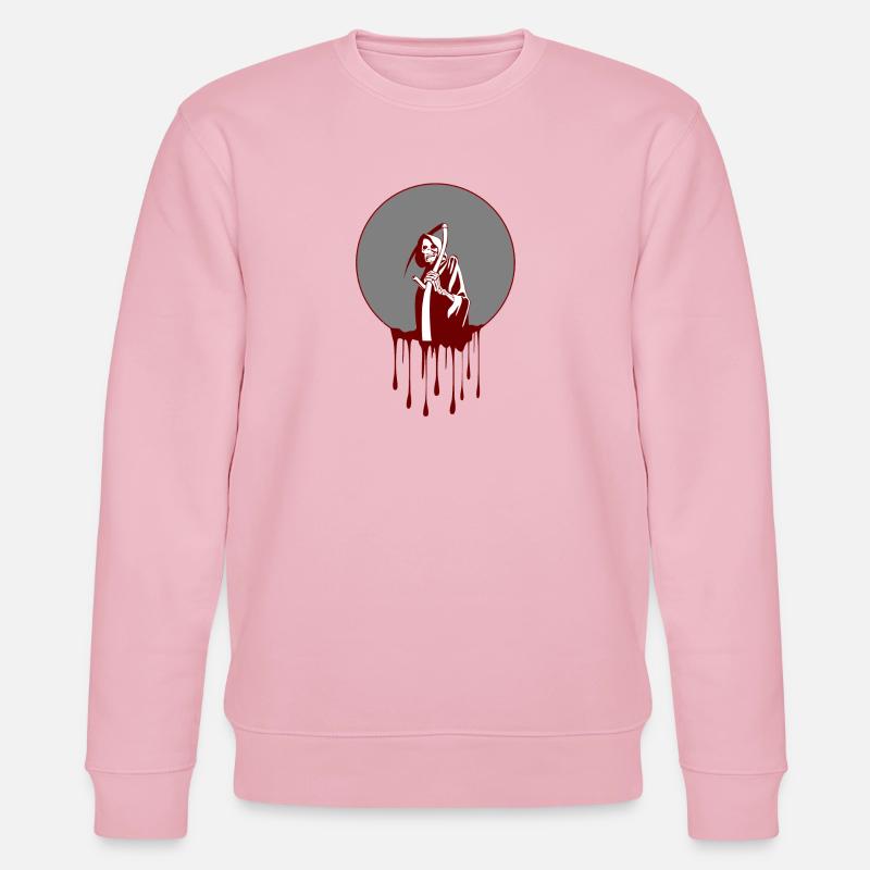 Der Sensenmann - Stanley/Stella Unisex Bio-Sweatshirt CHANGER  - Hellrosa