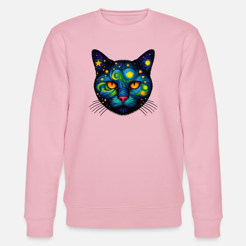 Chat - Sweat bio CHANGER Stanley/Stella Unisexe - rose pâle