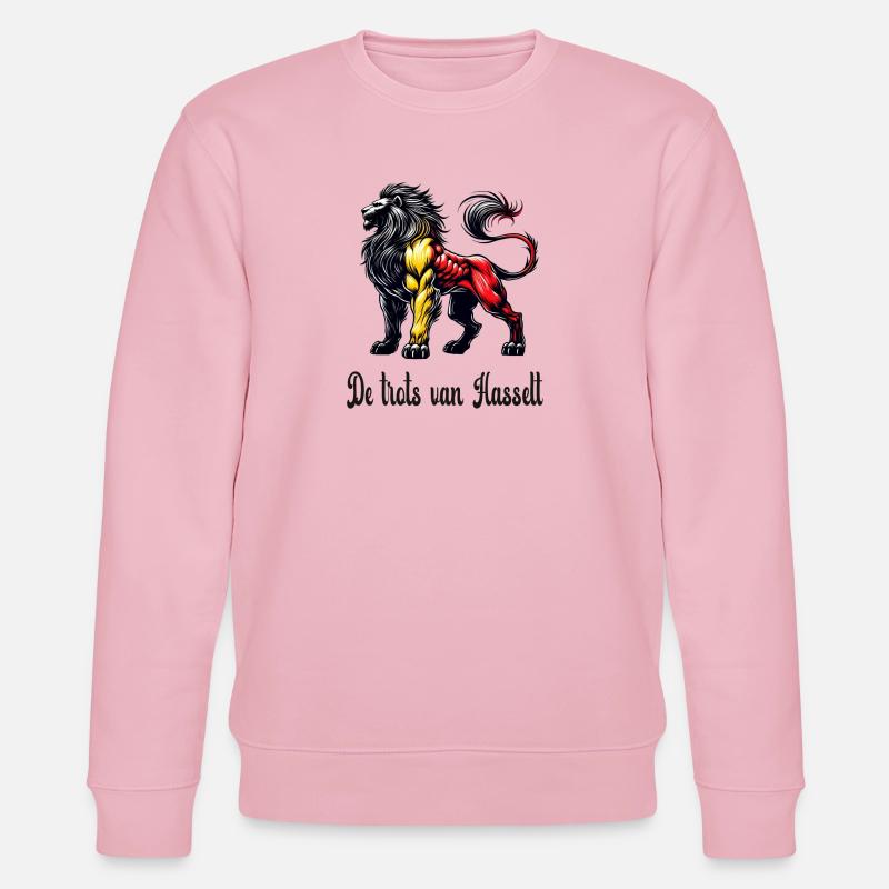 Design du drapeau Hasselt Loewe - Sweat bio CHANGER Stanley/Stella Unisexe - rose pâle