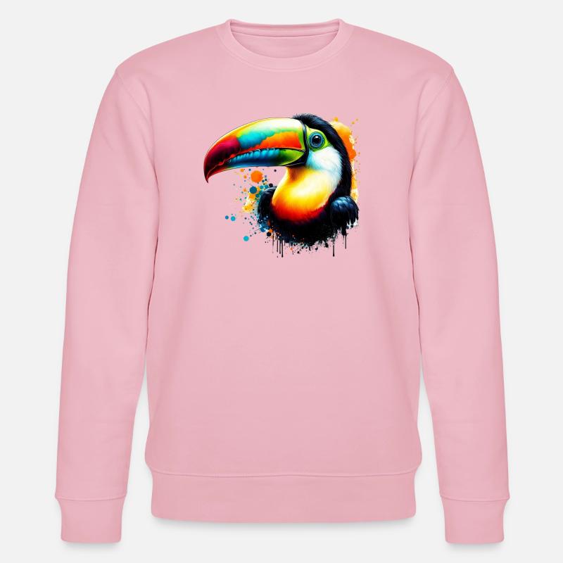 Tukan - Stanley/Stella Unisex Bio-Sweatshirt CHANGER  - Hellrosa