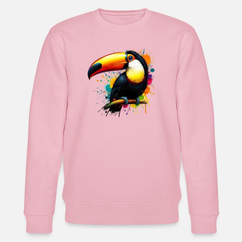 Tukan - Stanley/Stella Unisex Bio-Sweatshirt CHANGER  - Hellrosa