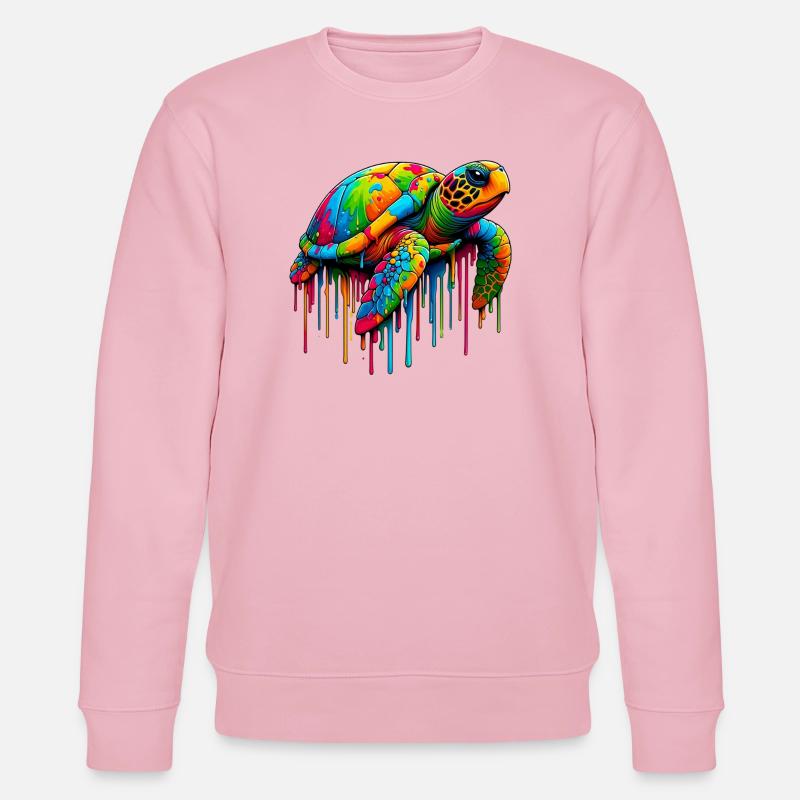Schildkröte - Stanley/Stella Unisex Bio-Sweatshirt CHANGER  - Hellrosa