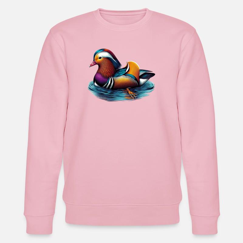 Mandarinente - Stanley/Stella Unisex Bio-Sweatshirt CHANGER  - Hellrosa