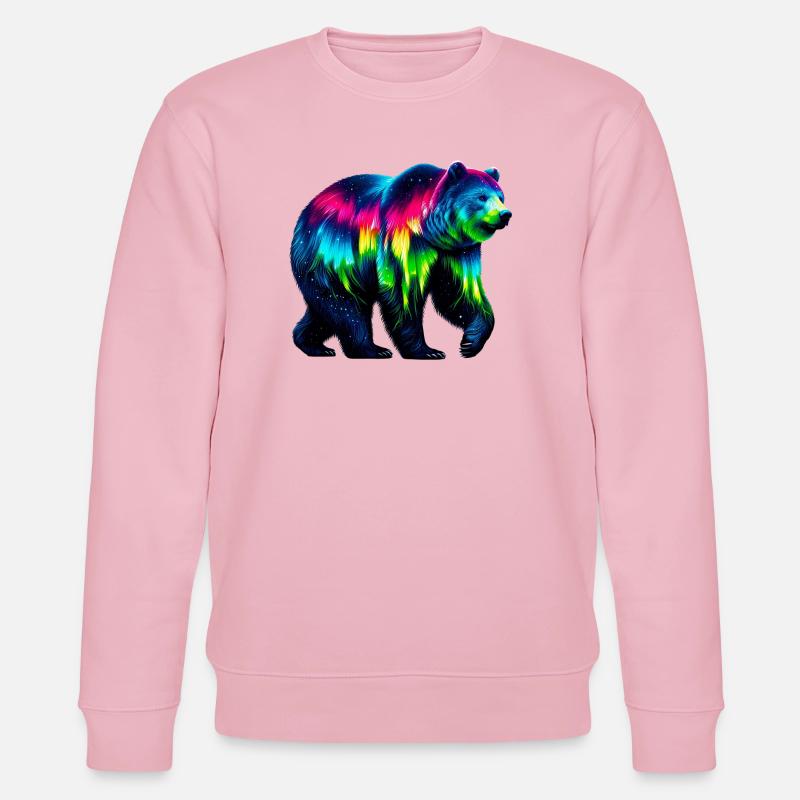 Bär - Stanley/Stella Unisex Bio-Sweatshirt CHANGER  - Hellrosa