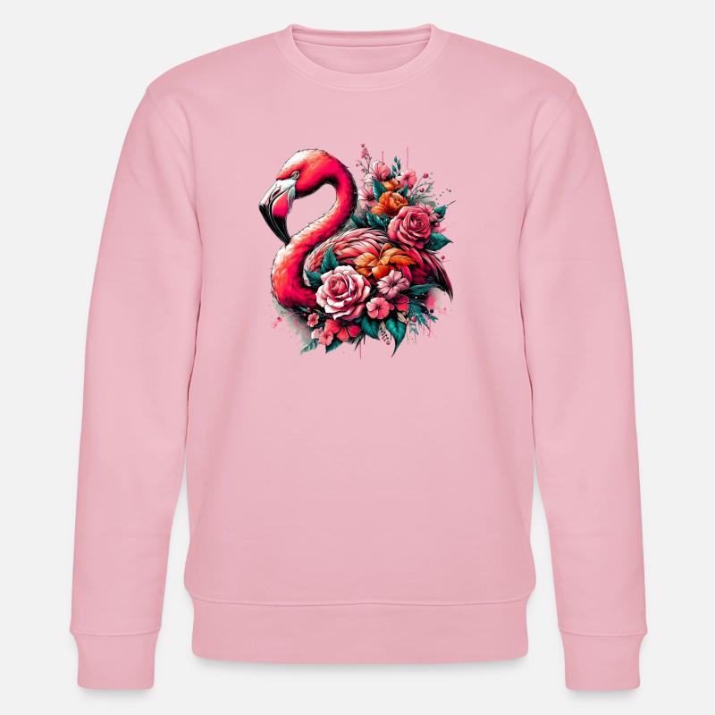 Flamingo - Stanley/Stella Unisex Bio-Sweatshirt CHANGER  - Hellrosa