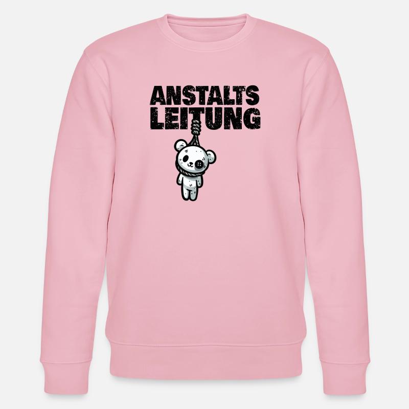 Anstaltsleitung Teddy - Stanley/Stella Unisex Bio-Sweatshirt CHANGER  - Hellrosa