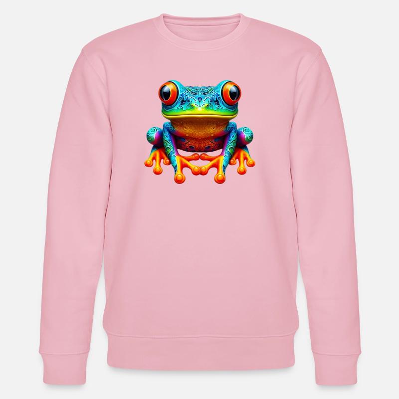 Frosch - Stanley/Stella Unisex Bio-Sweatshirt CHANGER  - Hellrosa