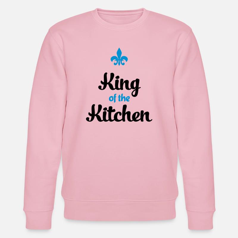 Tablier de cuisine drôle pour hommes - Sweat bio CHANGER Stanley/Stella Unisexe - rose pâle