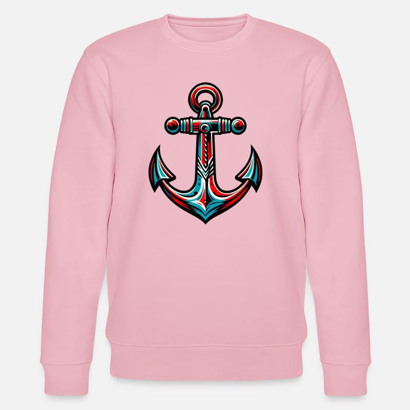 Ein Anker - Stanley/Stella Unisex Bio-Sweatshirt CHANGER  - Hellrosa