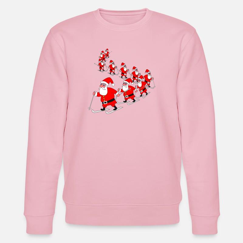 Weihnachten Weihnachtsmann Parade - Stanley/Stella Unisex Bio-Sweatshirt CHANGER  - Hellrosa
