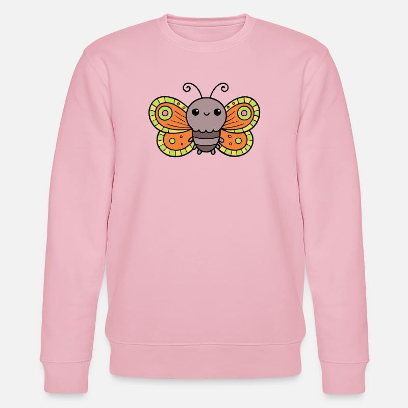Papillon - Sweat bio CHANGER Stanley/Stella Unisexe - rose pâle
