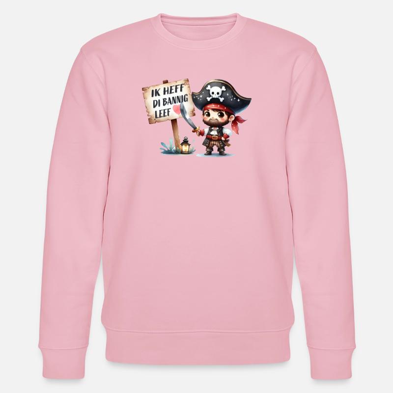 Ich liebe dich - Stanley/Stella Unisex Bio-Sweatshirt CHANGER  - Hellrosa