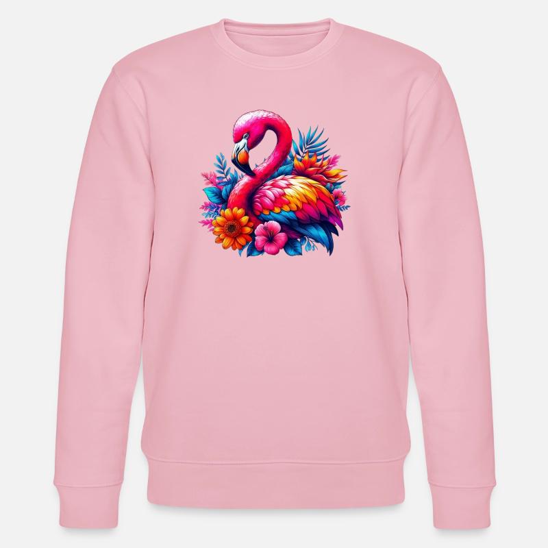 Flamingo - Stanley/Stella Unisex Bio-Sweatshirt CHANGER  - Hellrosa
