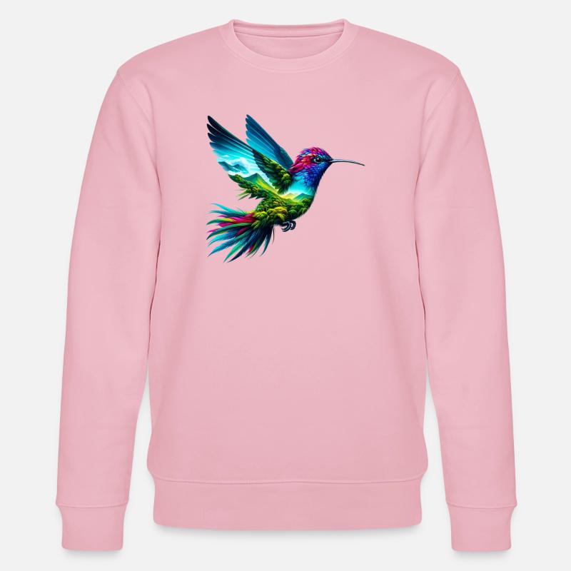 Hummingbird - Stanley/Stella CHANGER Unisex Organic Sweatshirt - cotton pink