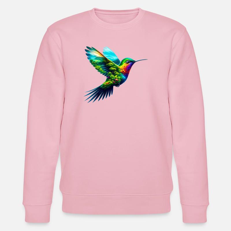 Kolibri - Stanley/Stella Unisex Bio-Sweatshirt CHANGER  - Hellrosa