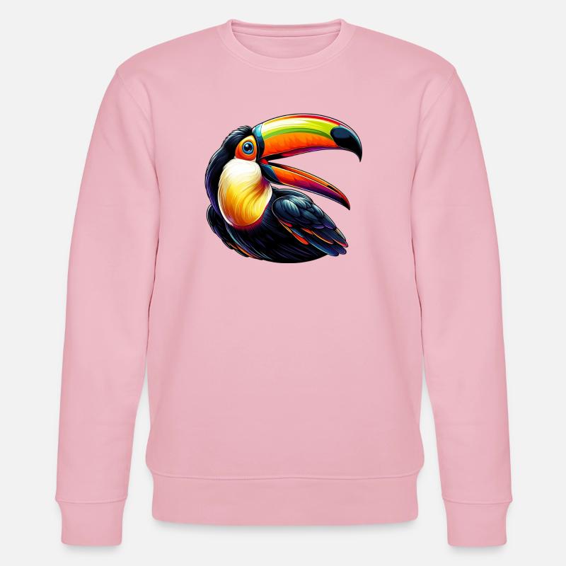 Tukan - Stanley/Stella Unisex Bio-Sweatshirt CHANGER  - Hellrosa